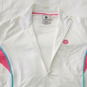 Wimbledon Women's White and Pink Sweater